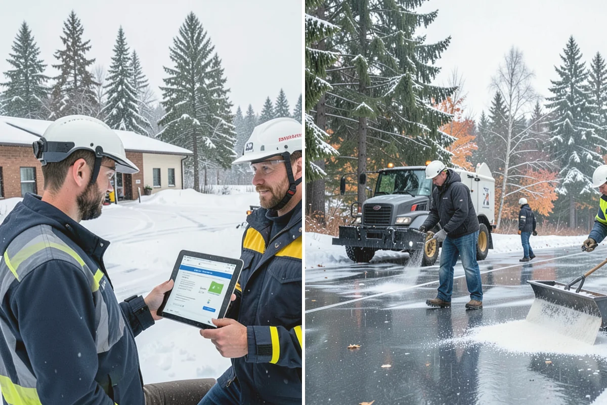 School Campus Snow Removal in Duvall, King County, WA - Prioritize bus loops, drop-offs, and entrances