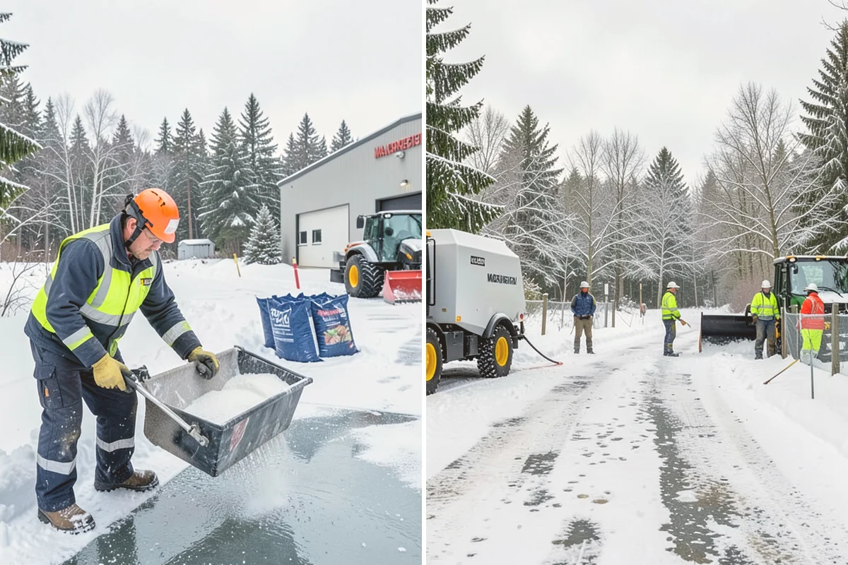 School Campus Snow Removal in Eatonville, Pierce County, WA - Prioritize bus loops, drop-offs, and entrances