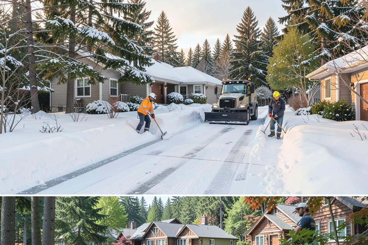 School Campus Snow Removal in Edgewood, Pierce County, WA - School campus service is most critical on snowy school mornings from December through February.