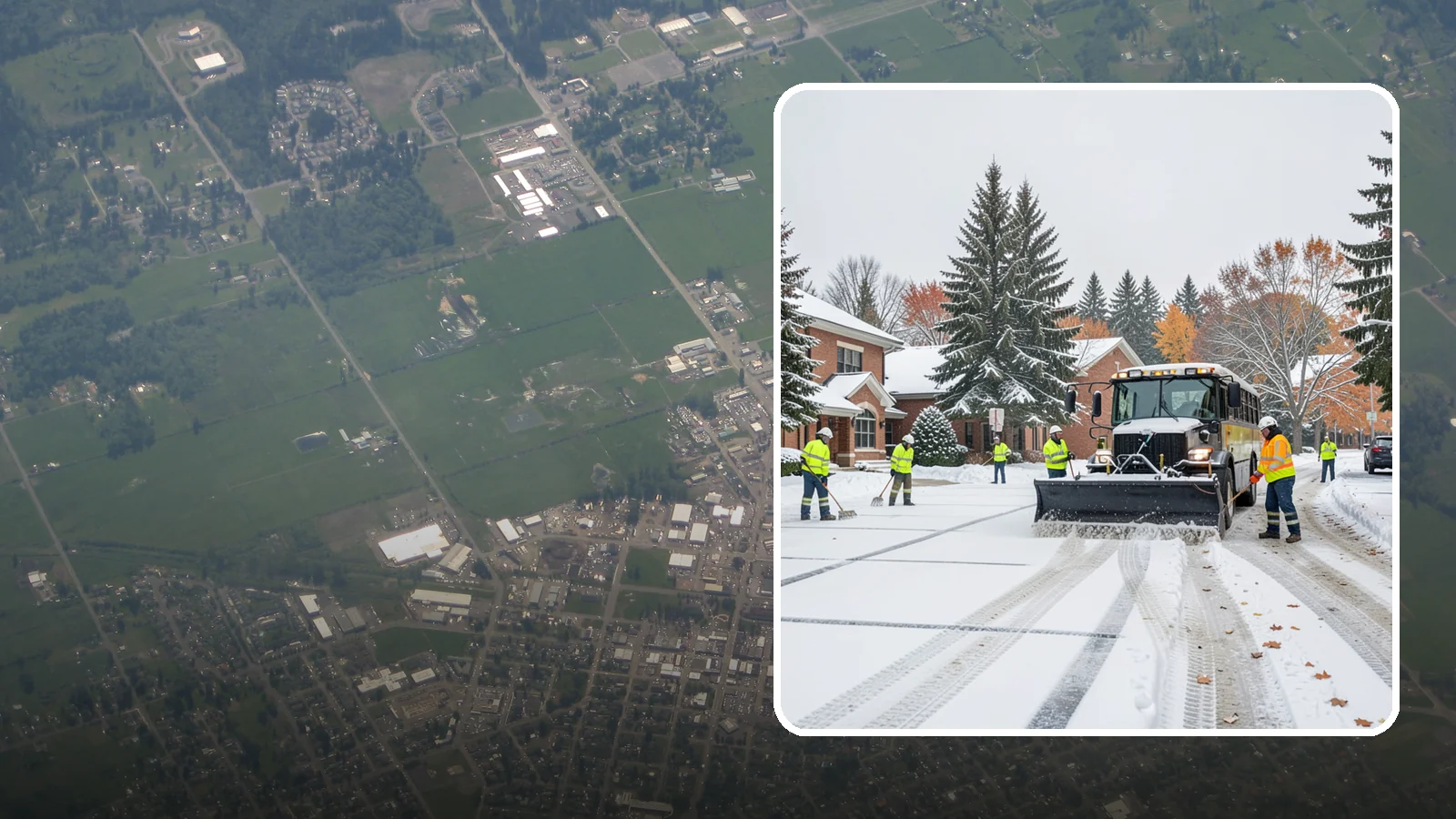 School Campus Snow Removal in Enumclaw, King County, WA - We clear school campuses so students, staff, and buses arrive and move safely on snowy mornings.