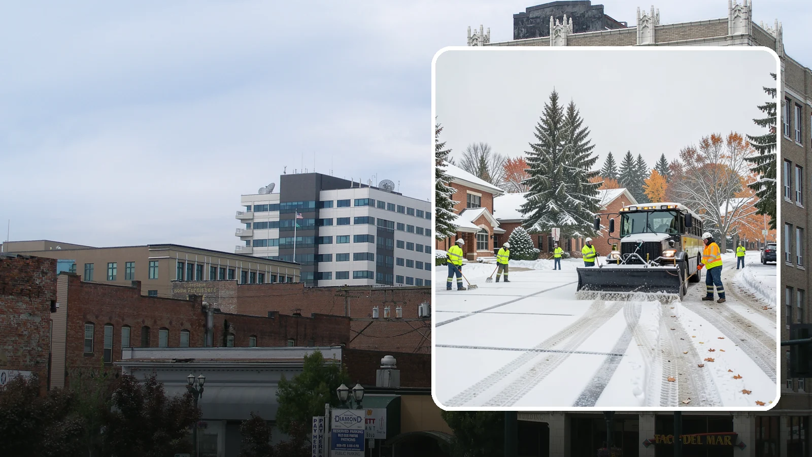 School Campus Snow Removal in Everett, Snohomish County, WA - We clear school campuses so students, staff, and buses arrive and move safely on snowy mornings.