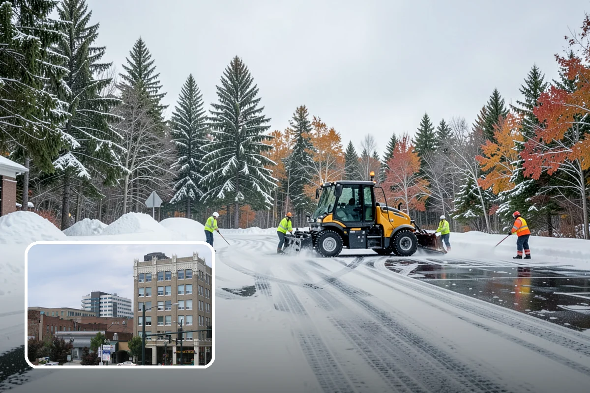 School Campus Snow Removal in Everett, Snohomish County, WA - Campus ready before students arrive