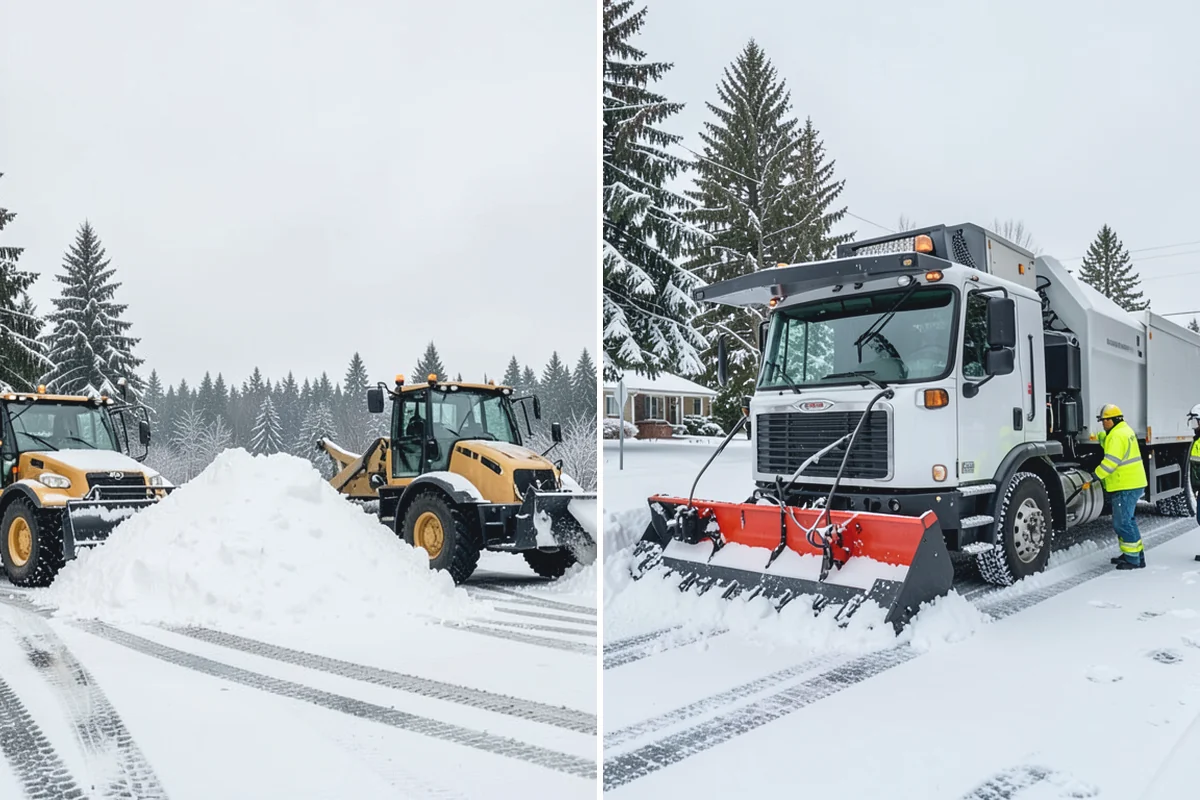 School Campus Snow Removal in Granite Falls, Snohomish County, WA - Prioritize bus loops, drop-offs, and entrances