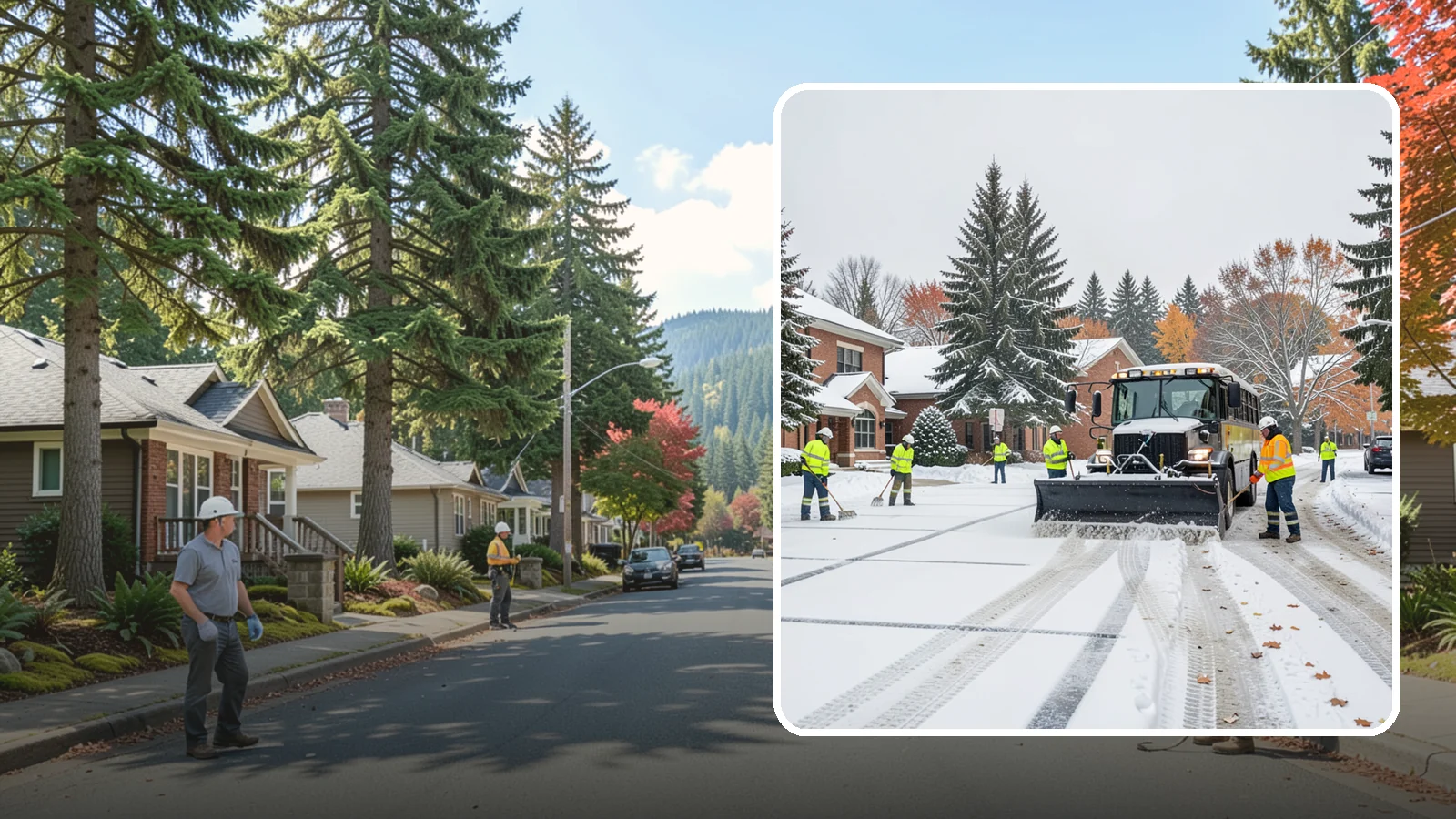 School Campus Snow Removal in Hunts Point, King County, WA - We clear school campuses so students, staff, and buses arrive and move safely on snowy mornings.