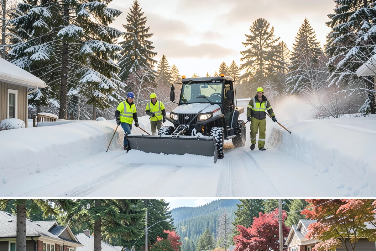 School Campus Snow Removal in Hunts Point, King County, WA - School campus service is most critical on snowy school mornings from December through February.