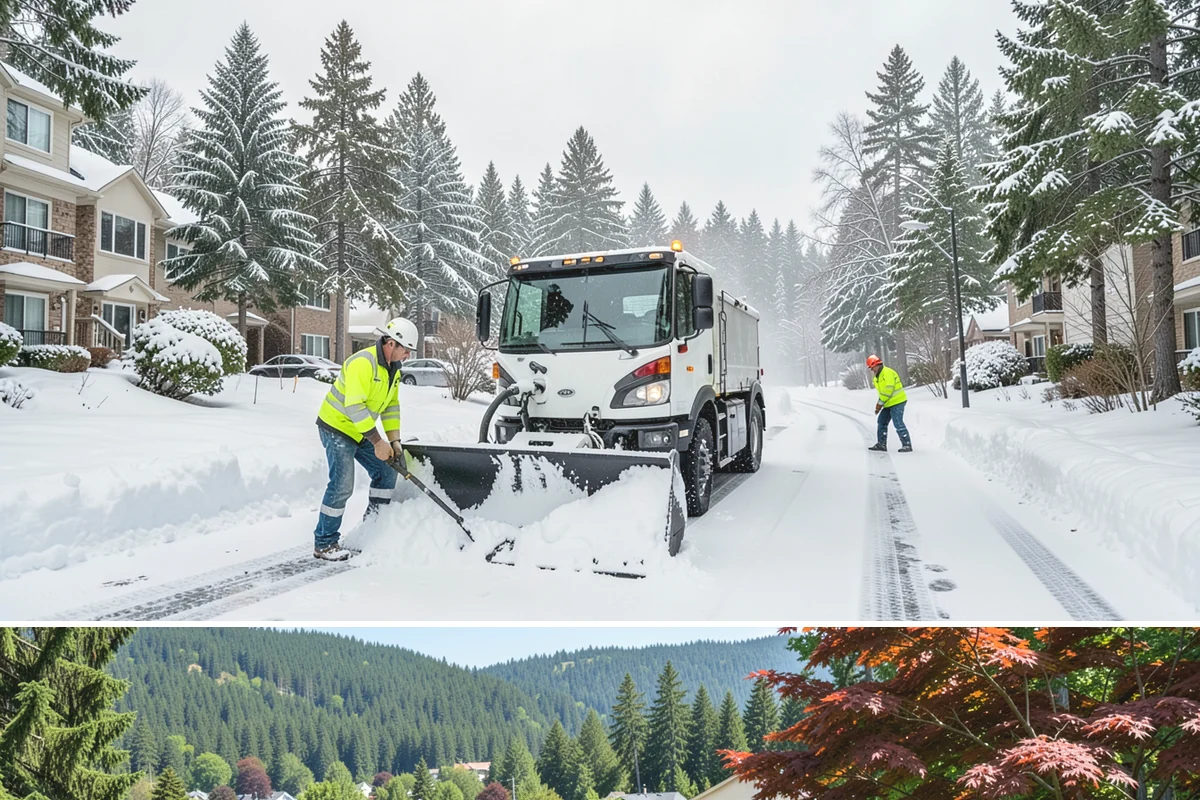 School Campus Snow Removal in Index, Snohomish County, WA - School campus service is most critical on snowy school mornings from December through February.