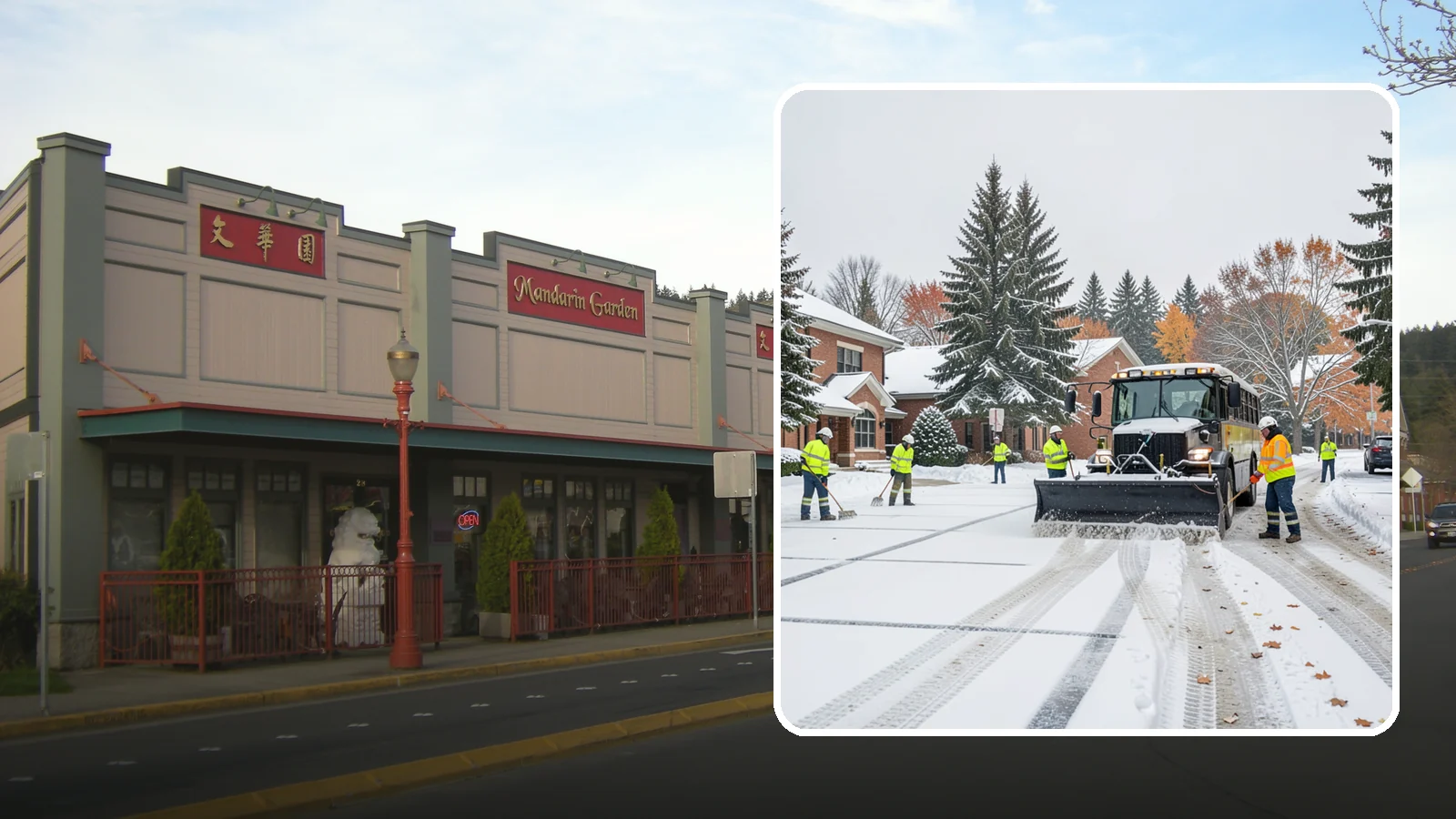 School Campus Snow Removal in Issaquah, King County, WA - We clear school campuses so students, staff, and buses arrive and move safely on snowy mornings.