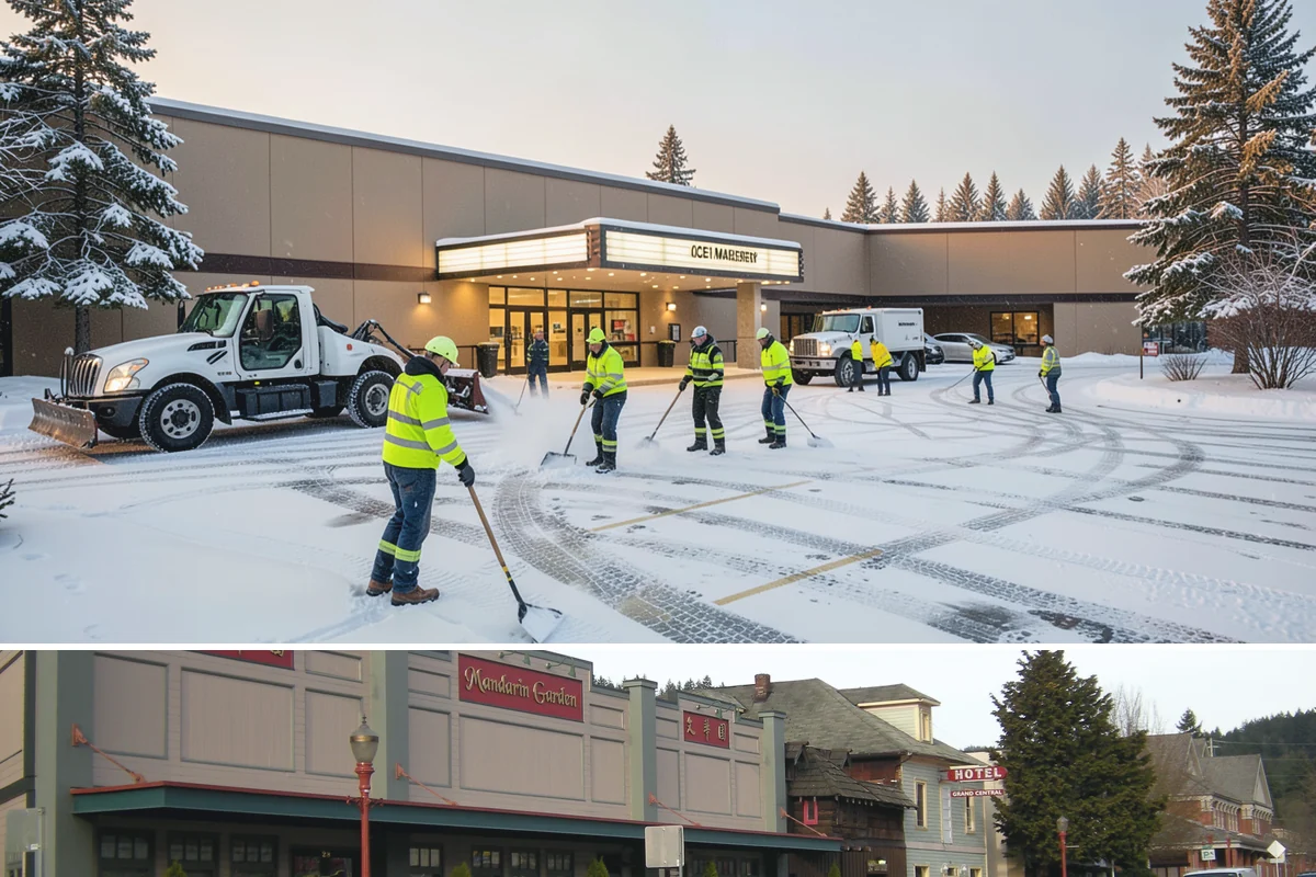 School Campus Snow Removal in Issaquah, King County, WA - School campus service is most critical on snowy school mornings from December through February.