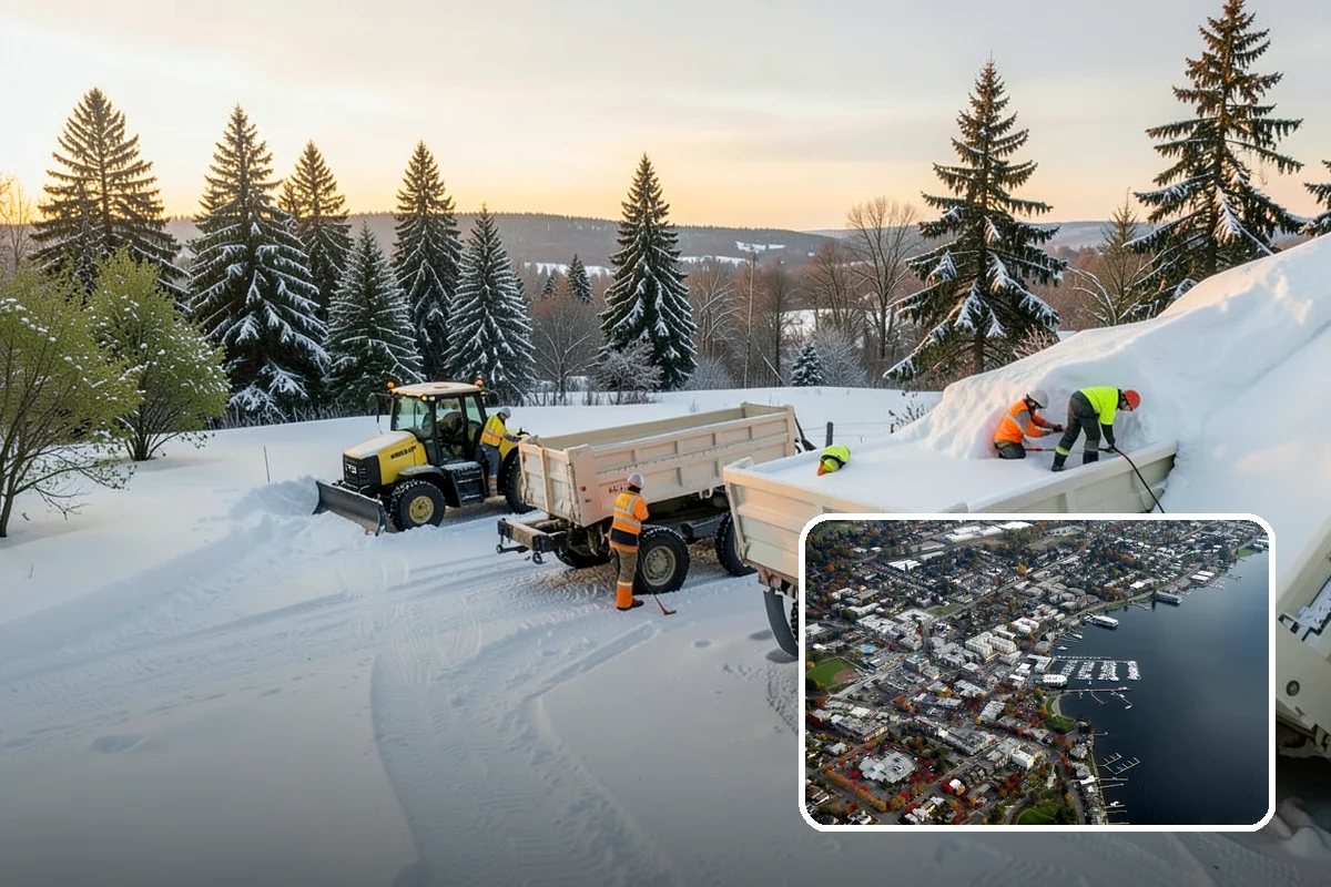 School Campus Snow Removal in Kirkland, King County, WA - Campus ready before students arrive