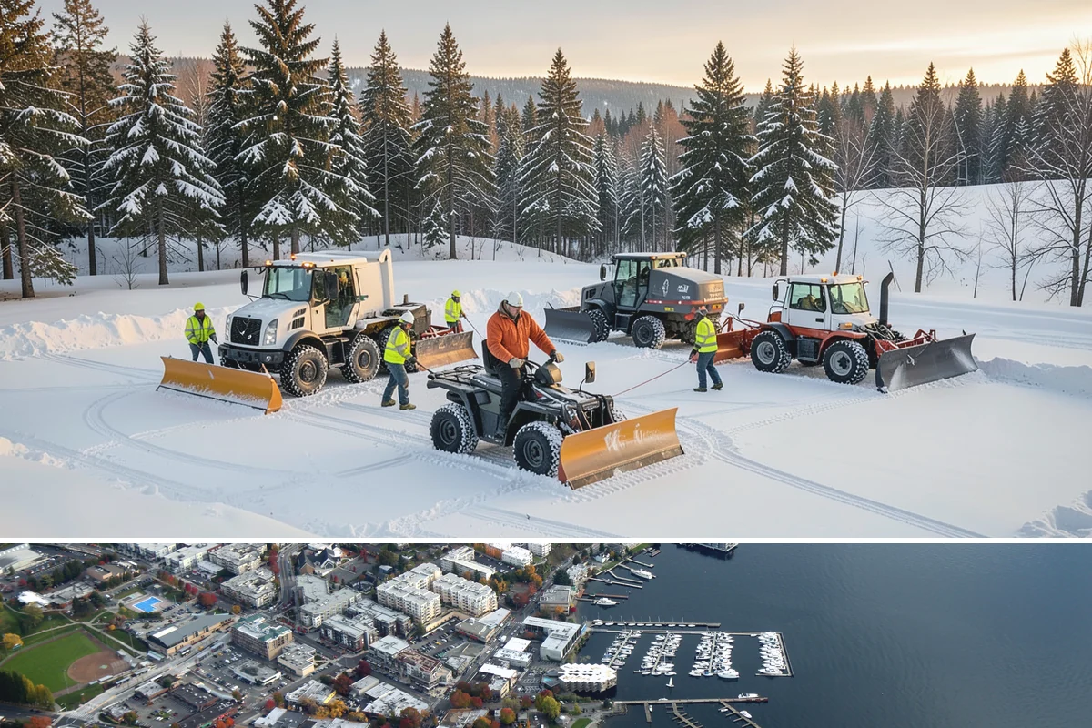 School Campus Snow Removal in Kirkland, King County, WA - School campus service is most critical on snowy school mornings from December through February.