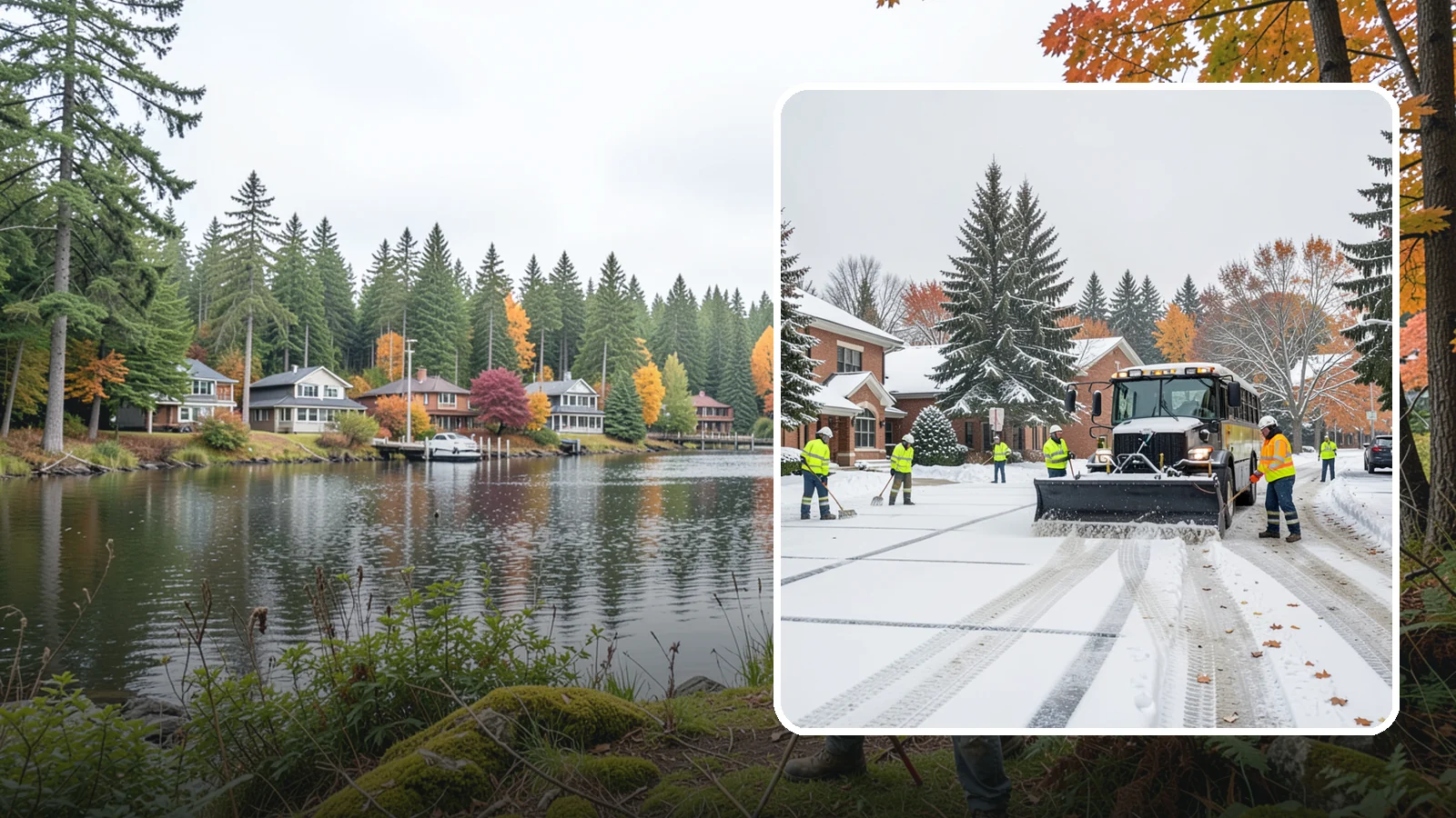 School Campus Snow Removal in La Conner, Skagit County, WA - We clear school campuses so students, staff, and buses arrive and move safely on snowy mornings.