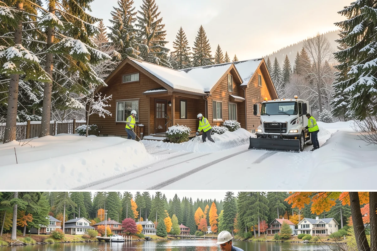 School Campus Snow Removal in La Conner, Skagit County, WA - School campus service is most critical on snowy school mornings from December through February.