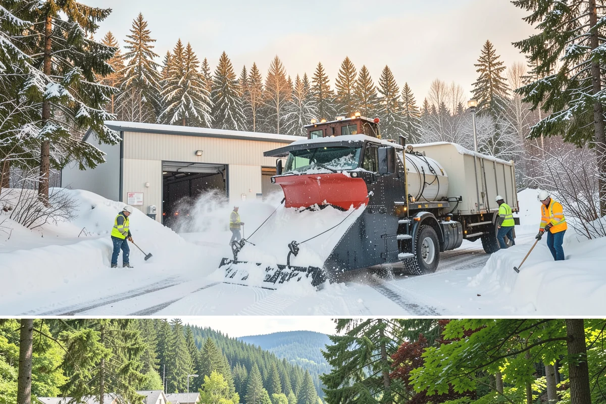 School Campus Snow Removal in Lake Forest Park, King County, WA - School campus service is most critical on snowy school mornings from December through February.