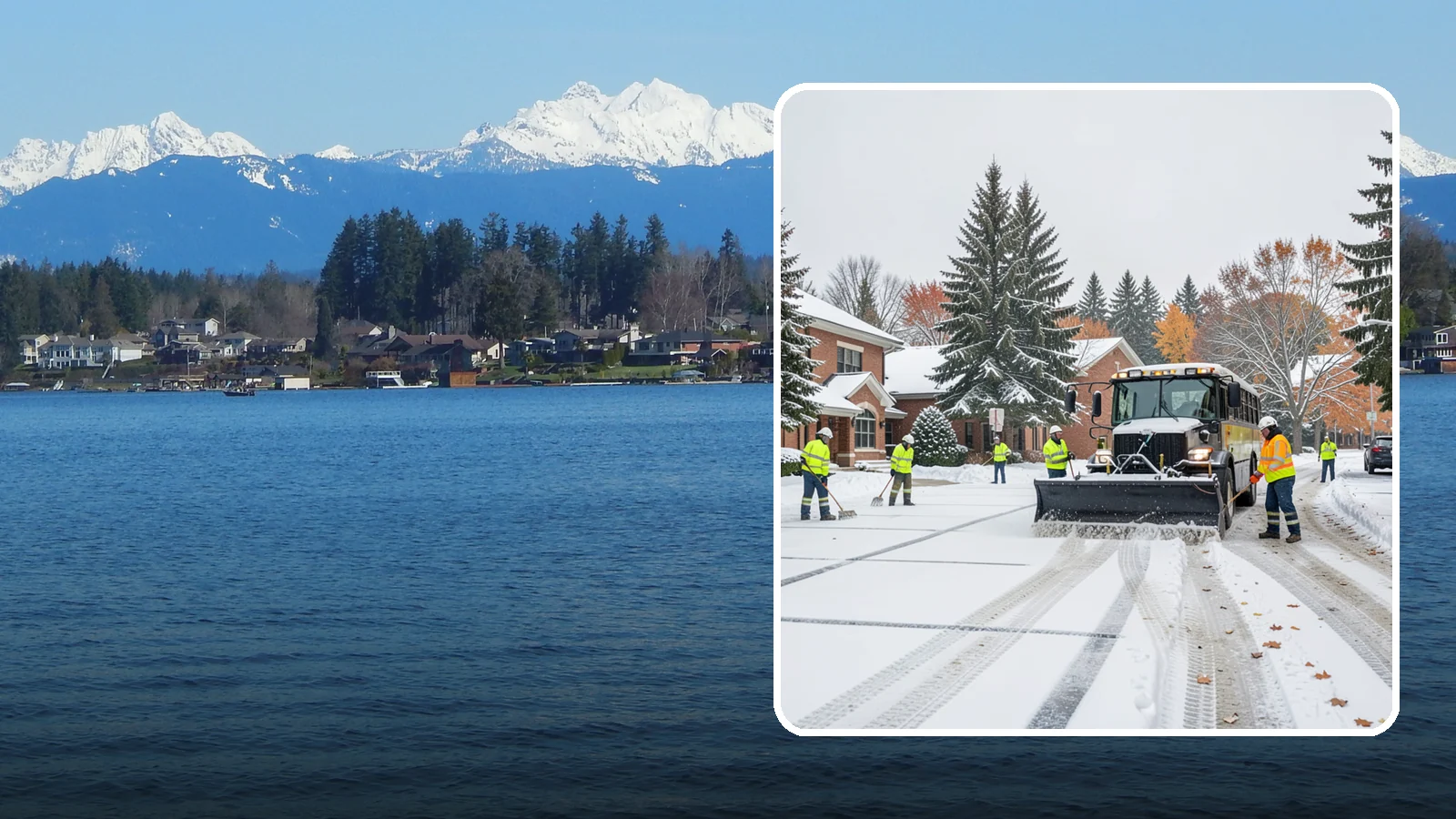 School Campus Snow Removal in Lake Stevens, Snohomish County, WA - We clear school campuses so students, staff, and buses arrive and move safely on snowy mornings.