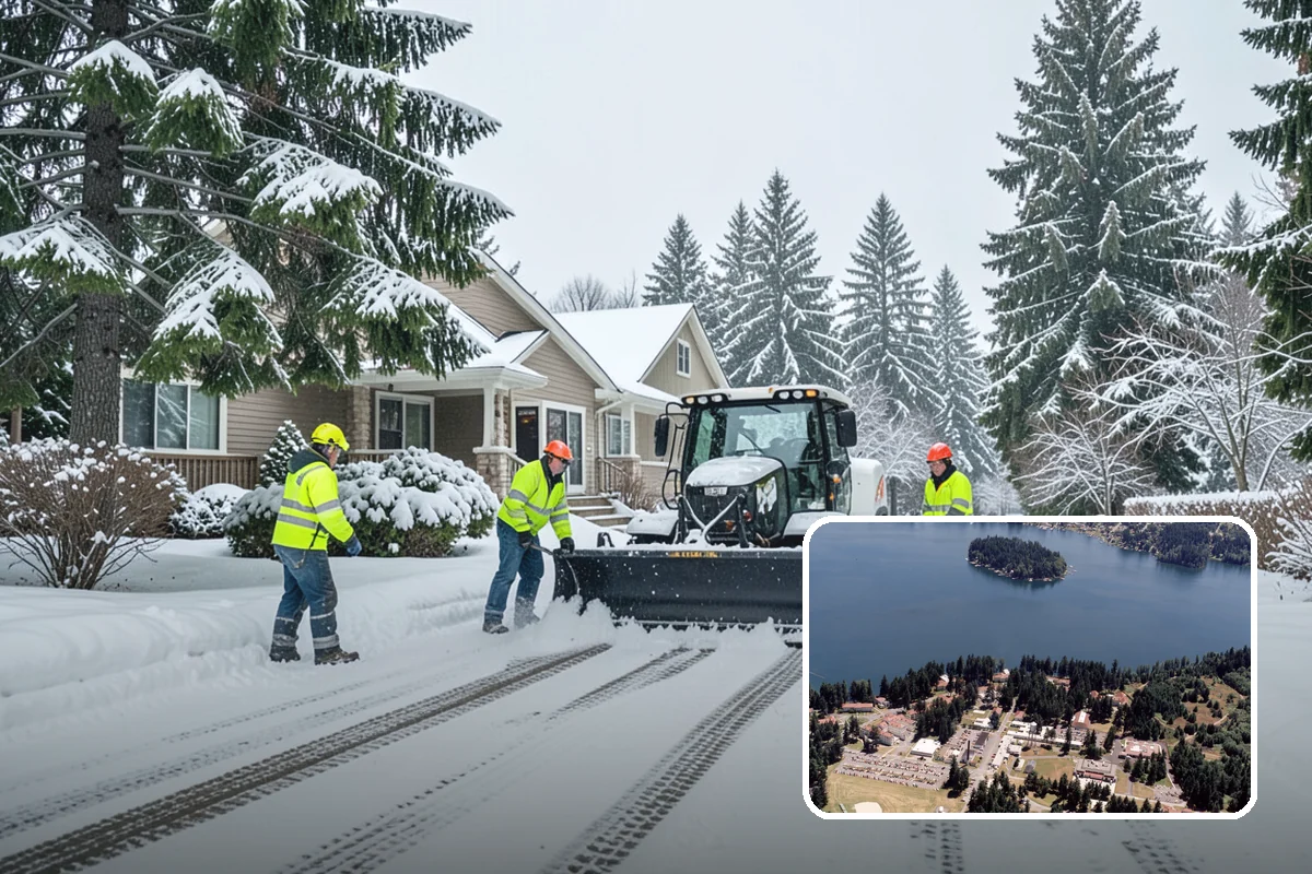 School Campus Snow Removal in Lakewood, Pierce County, WA - Campus ready before students arrive