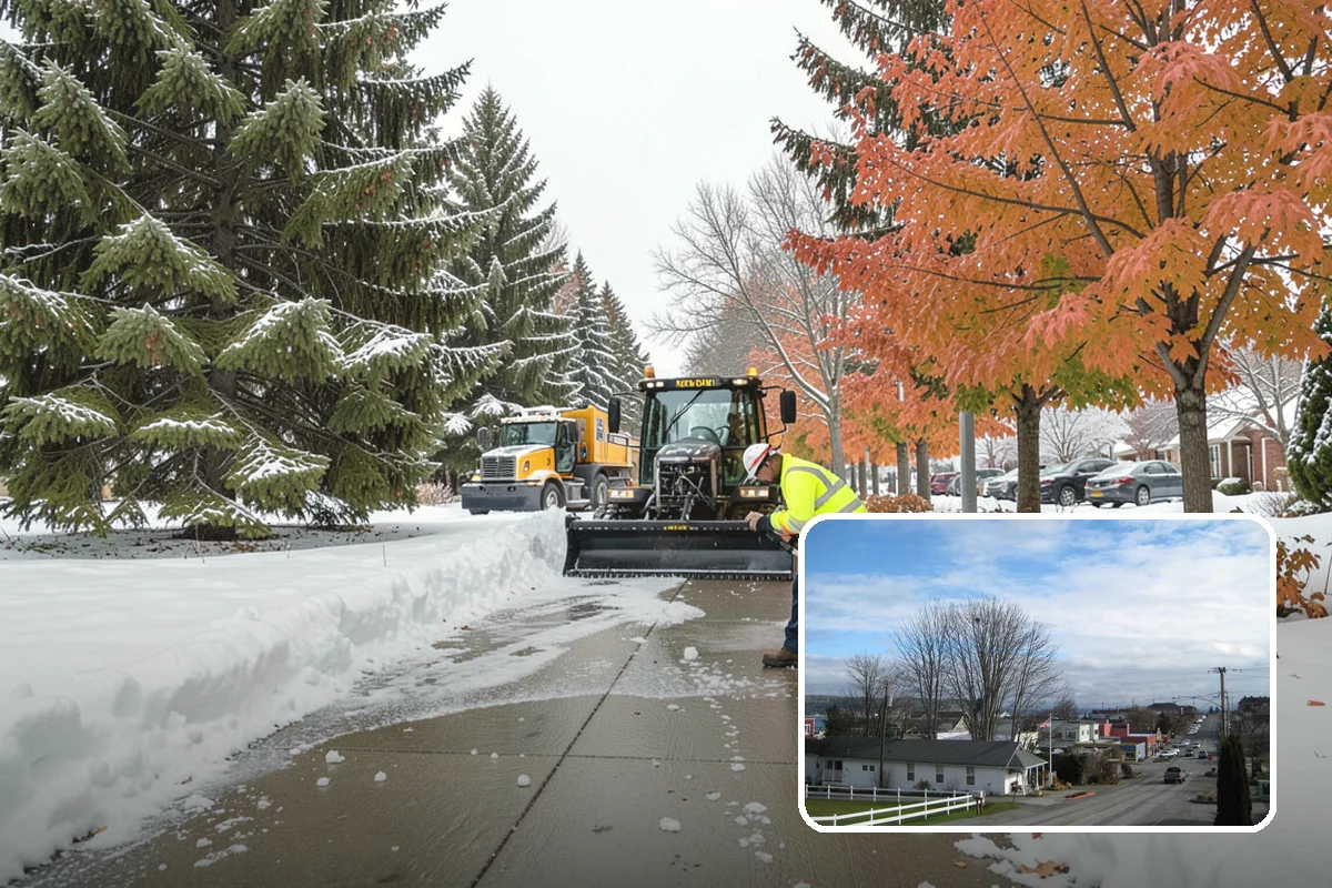 School Campus Snow Removal in Langley, Island County, WA - Campus ready before students arrive