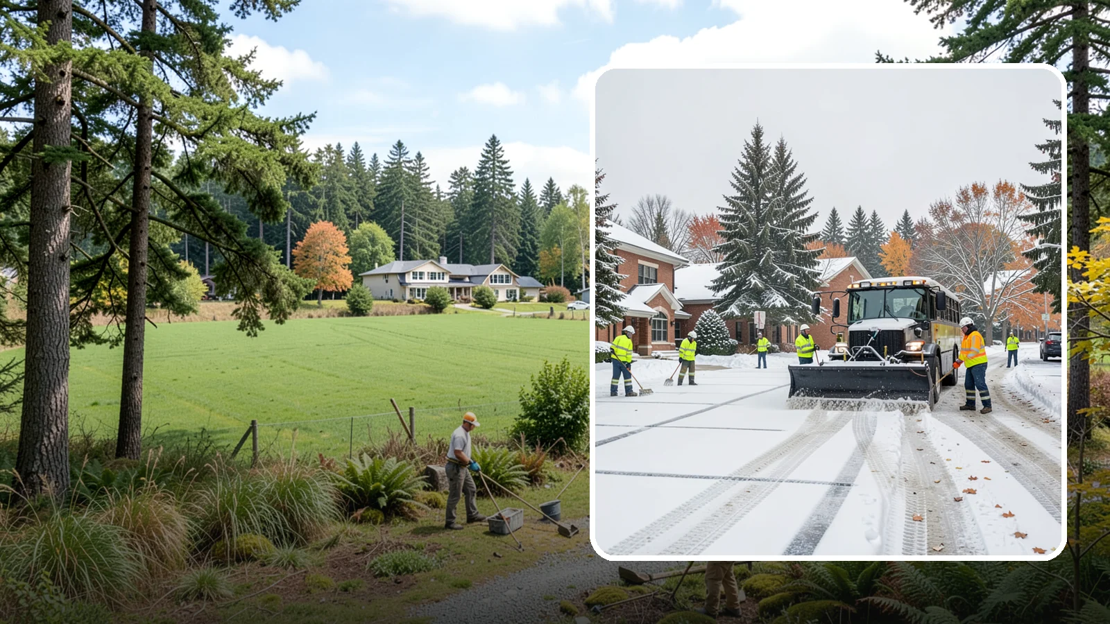 School Campus Snow Removal in Lyman, Skagit County, WA - We clear school campuses so students, staff, and buses arrive and move safely on snowy mornings.