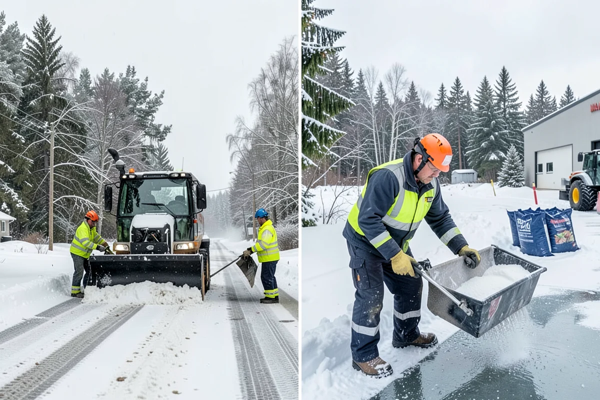 School Campus Snow Removal in Lyman, Skagit County, WA - Prioritize bus loops, drop-offs, and entrances