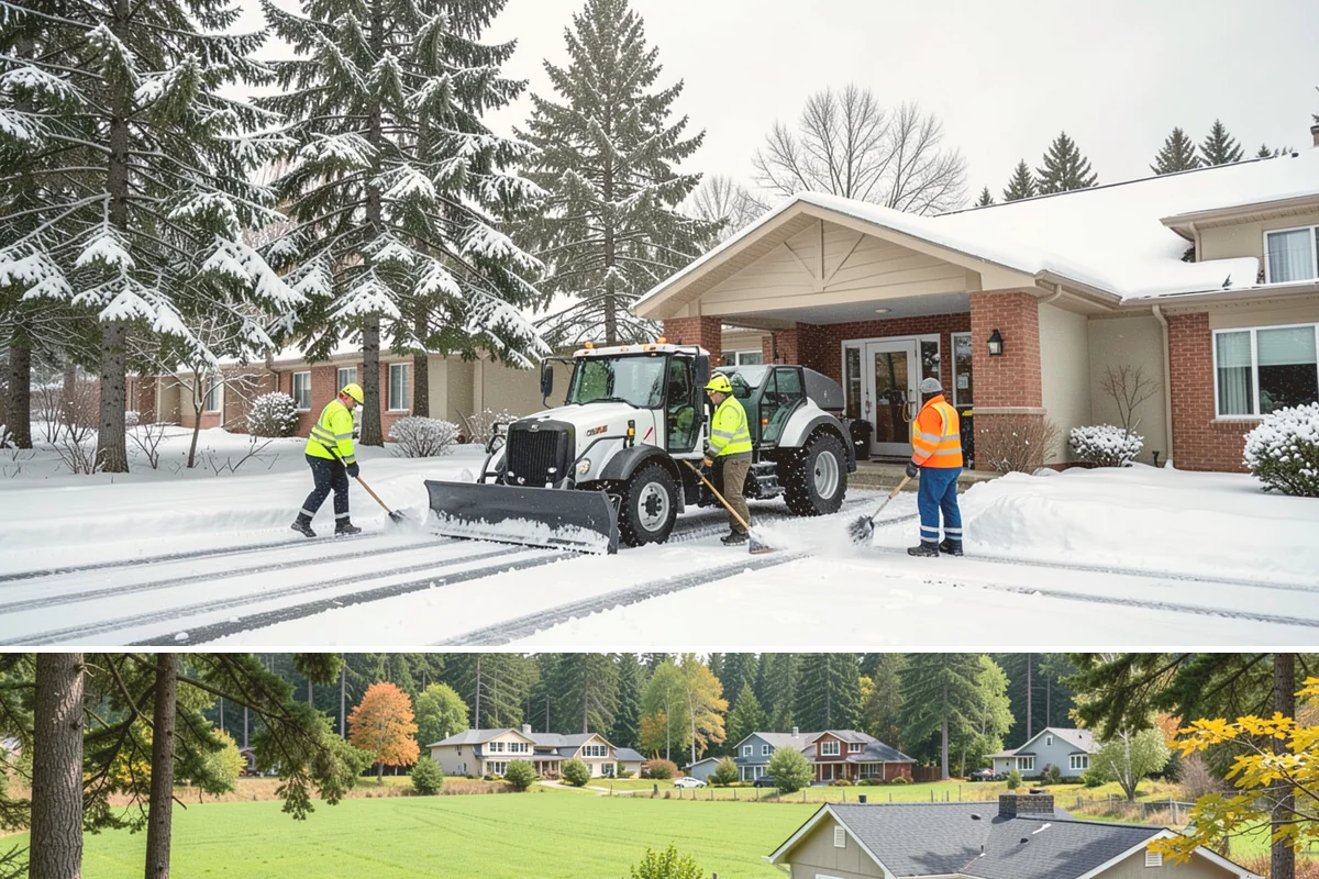 School Campus Snow Removal in Lyman, Skagit County, WA - School campus service is most critical on snowy school mornings from December through February.