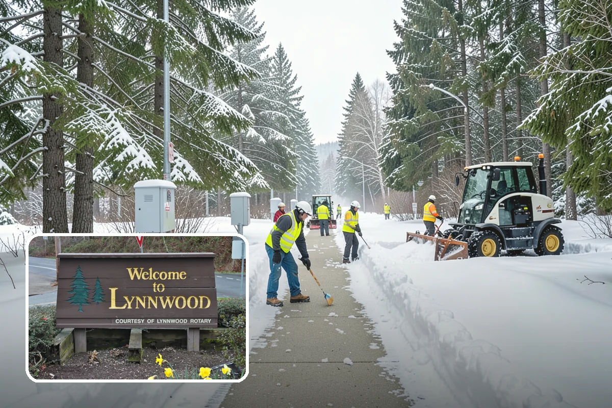 School Campus Snow Removal in Lynnwood, Snohomish County, WA - Campus ready before students arrive