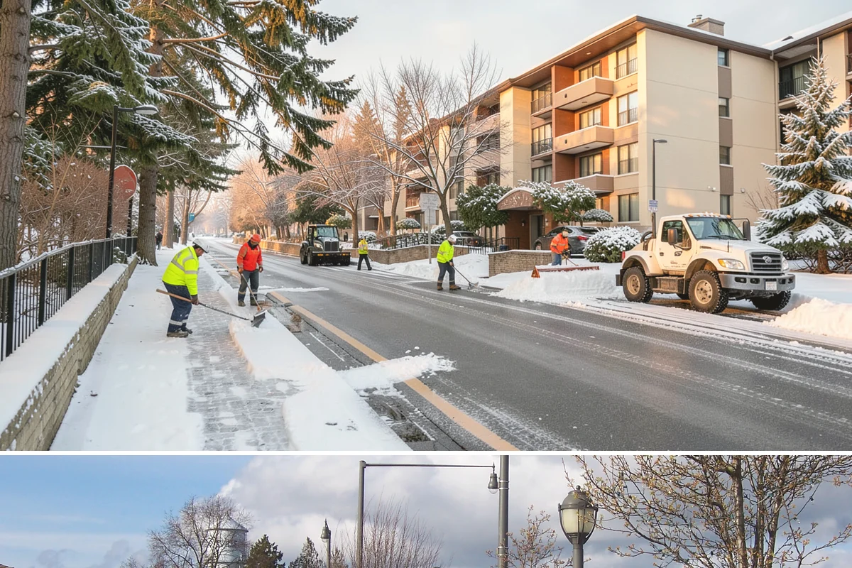 School Campus Snow Removal in Marysville, Snohomish County, WA - School campus service is most critical on snowy school mornings from December through February.
