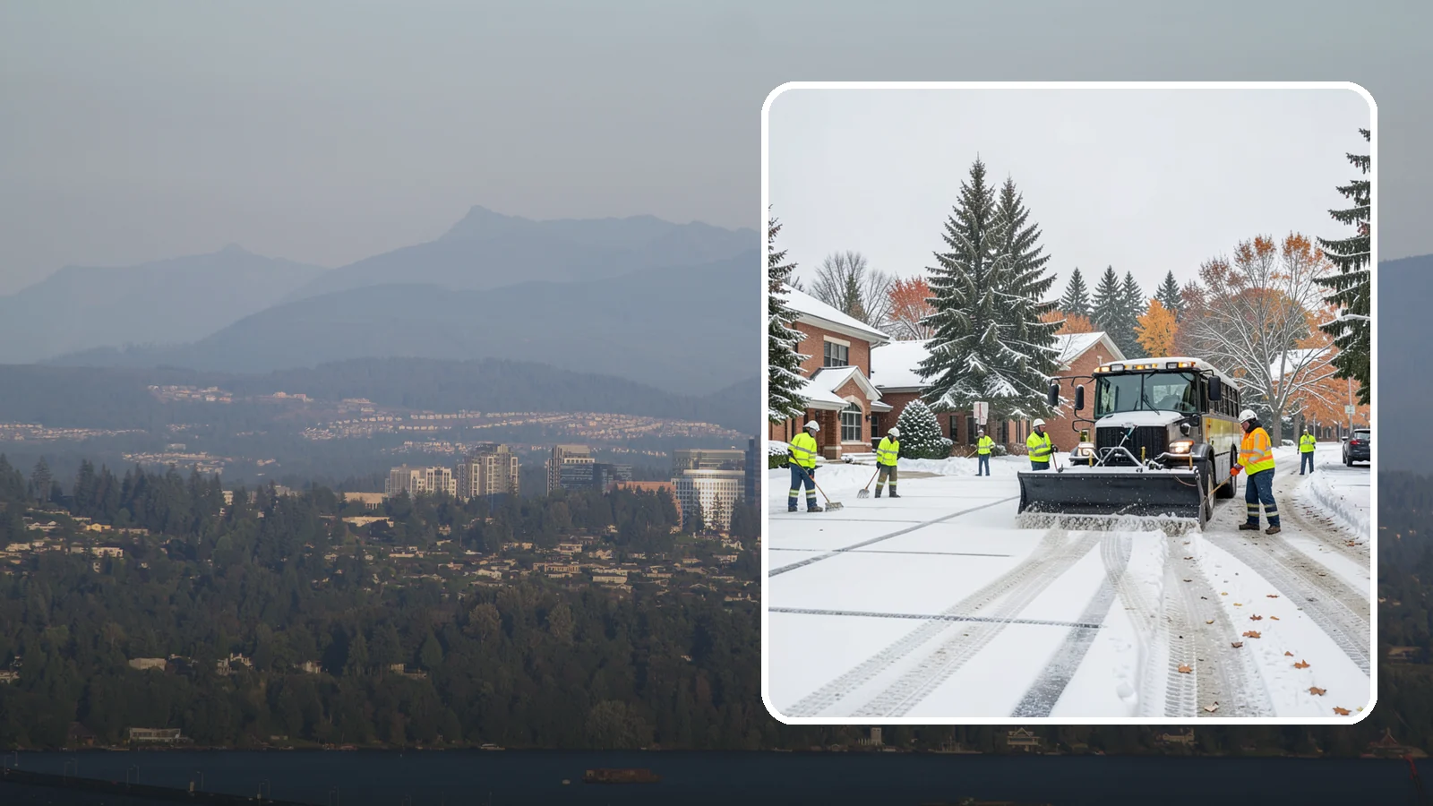 School Campus Snow Removal in Medina, King County, WA - We clear school campuses so students, staff, and buses arrive and move safely on snowy mornings.