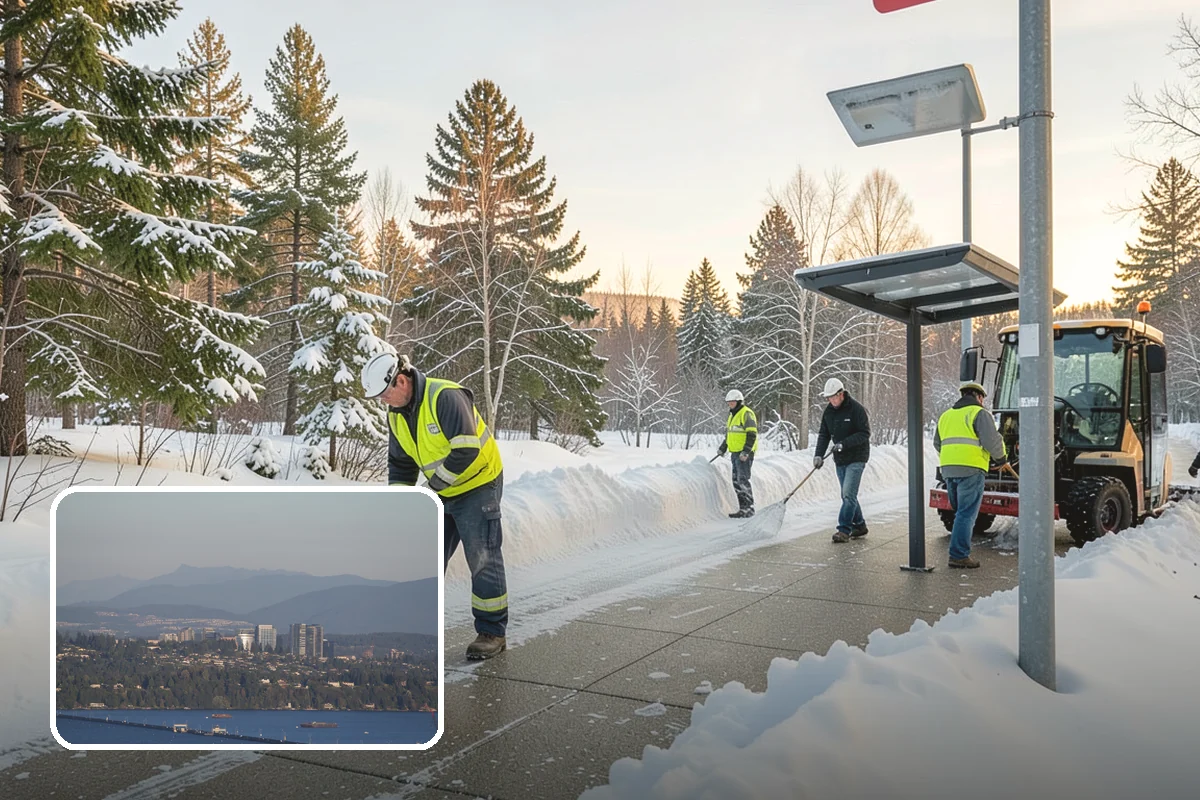 School Campus Snow Removal in Medina, King County, WA - Campus ready before students arrive