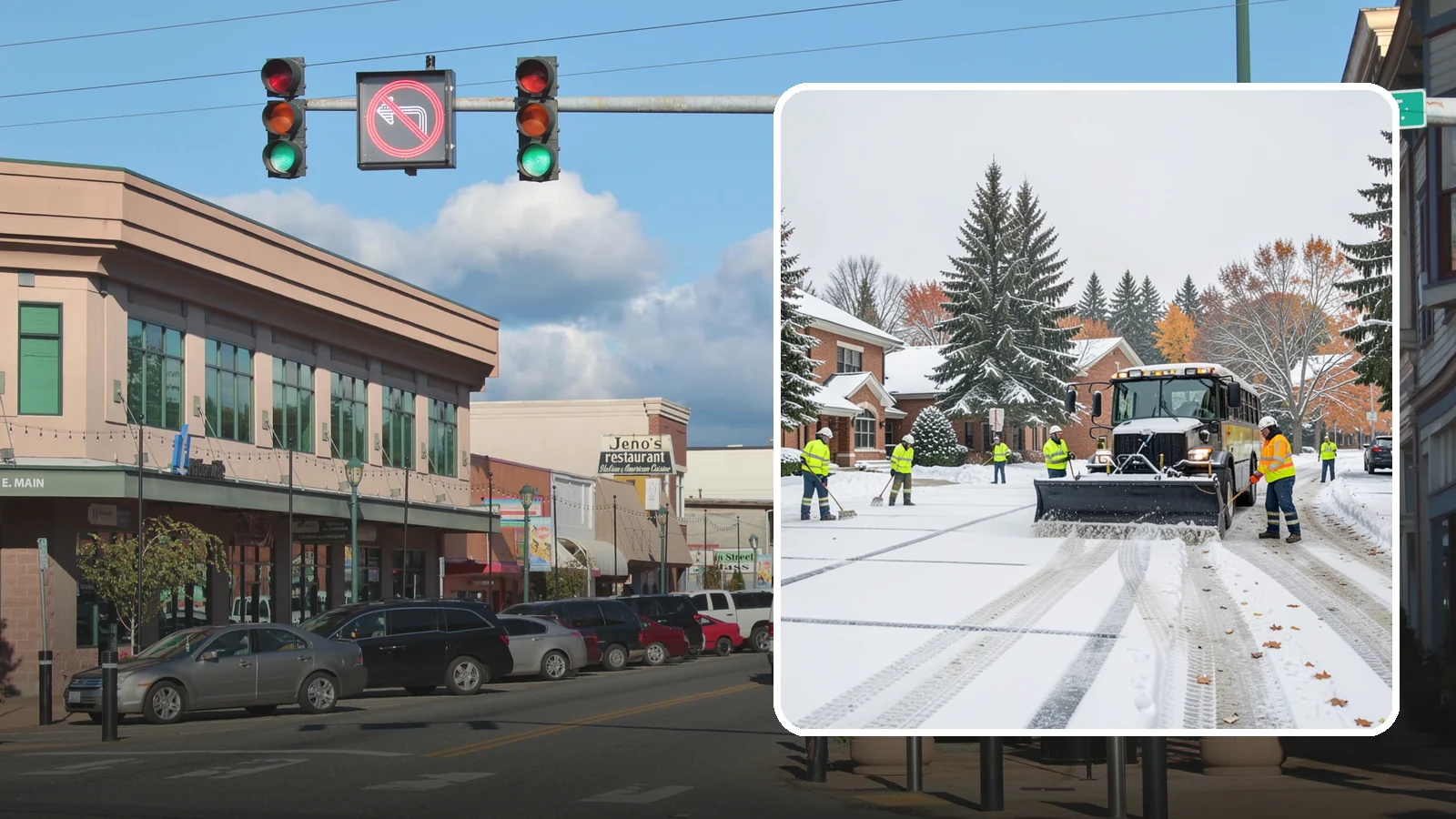 School Campus Snow Removal in Monroe, Snohomish County, WA - We clear school campuses so students, staff, and buses arrive and move safely on snowy mornings.