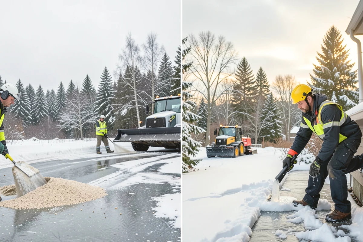 School Campus Snow Removal in Monroe, Snohomish County, WA - Prioritize bus loops, drop-offs, and entrances
