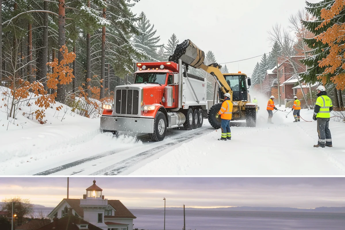 School Campus Snow Removal in Mukilteo, Snohomish County, WA - School campus service is most critical on snowy school mornings from December through February.
