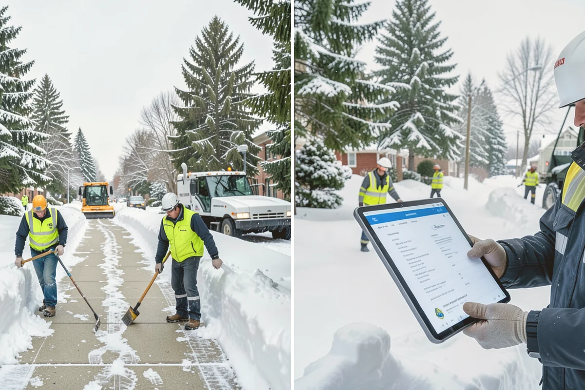 School Campus Snow Removal in Newcastle, King County, WA - Prioritize bus loops, drop-offs, and entrances