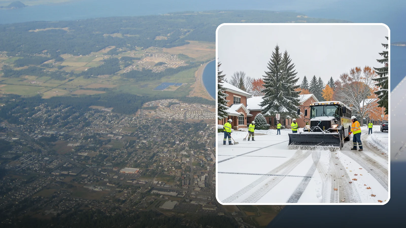 School Campus Snow Removal in Oak Harbor, Island County, WA - We clear school campuses so students, staff, and buses arrive and move safely on snowy mornings.