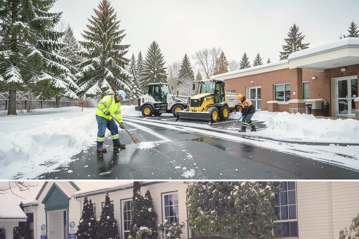 School Campus Snow Removal in Pacific, King County, WA - School campus service is most critical on snowy school mornings from December through February.