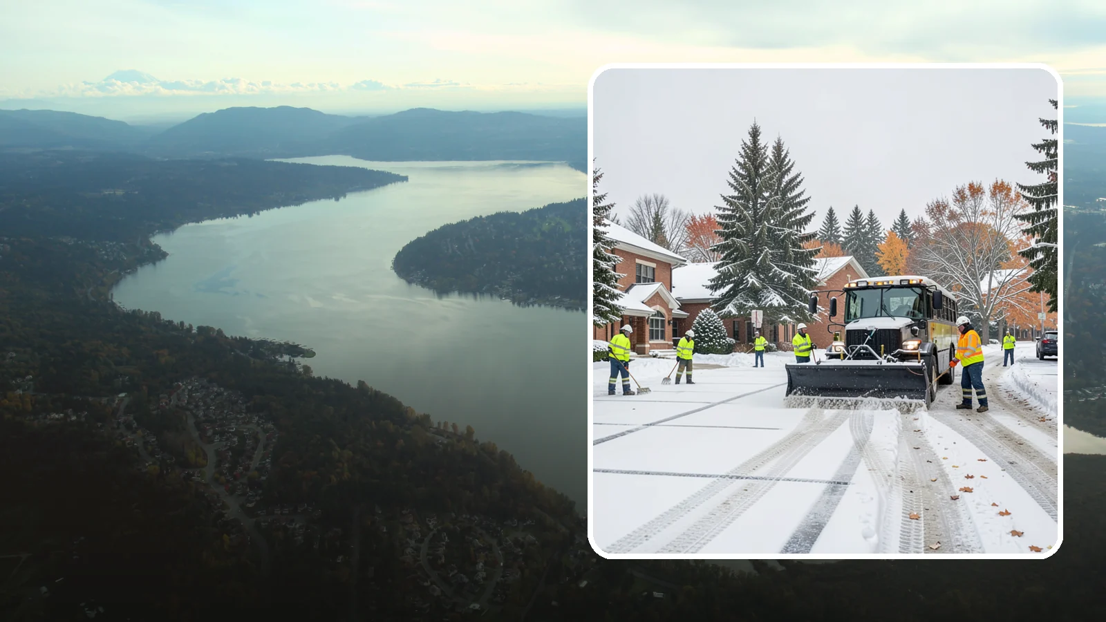 School Campus Snow Removal in Sammamish, King County, WA - We clear school campuses so students, staff, and buses arrive and move safely on snowy mornings.
