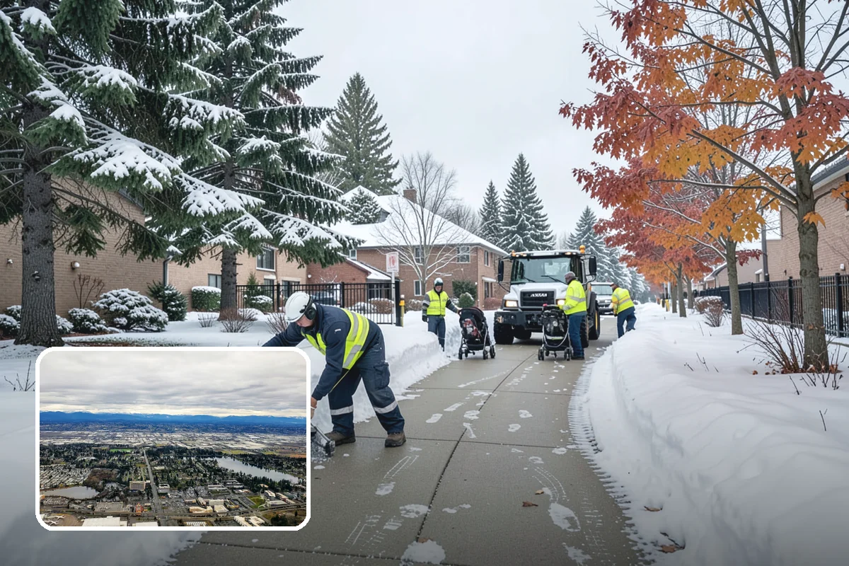 School Campus Snow Removal in SeaTac, King County, WA - Campus ready before students arrive