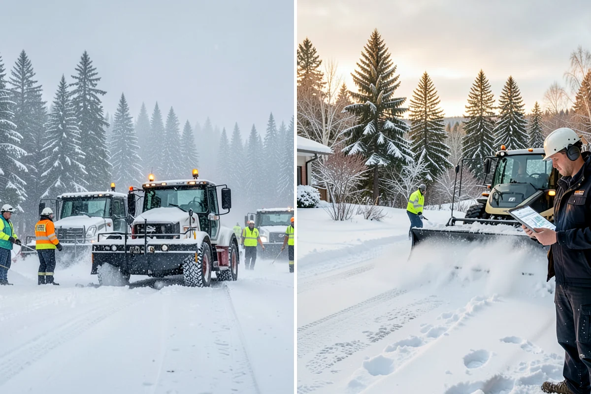 School Campus Snow Removal in SeaTac, King County, WA - Prioritize bus loops, drop-offs, and entrances