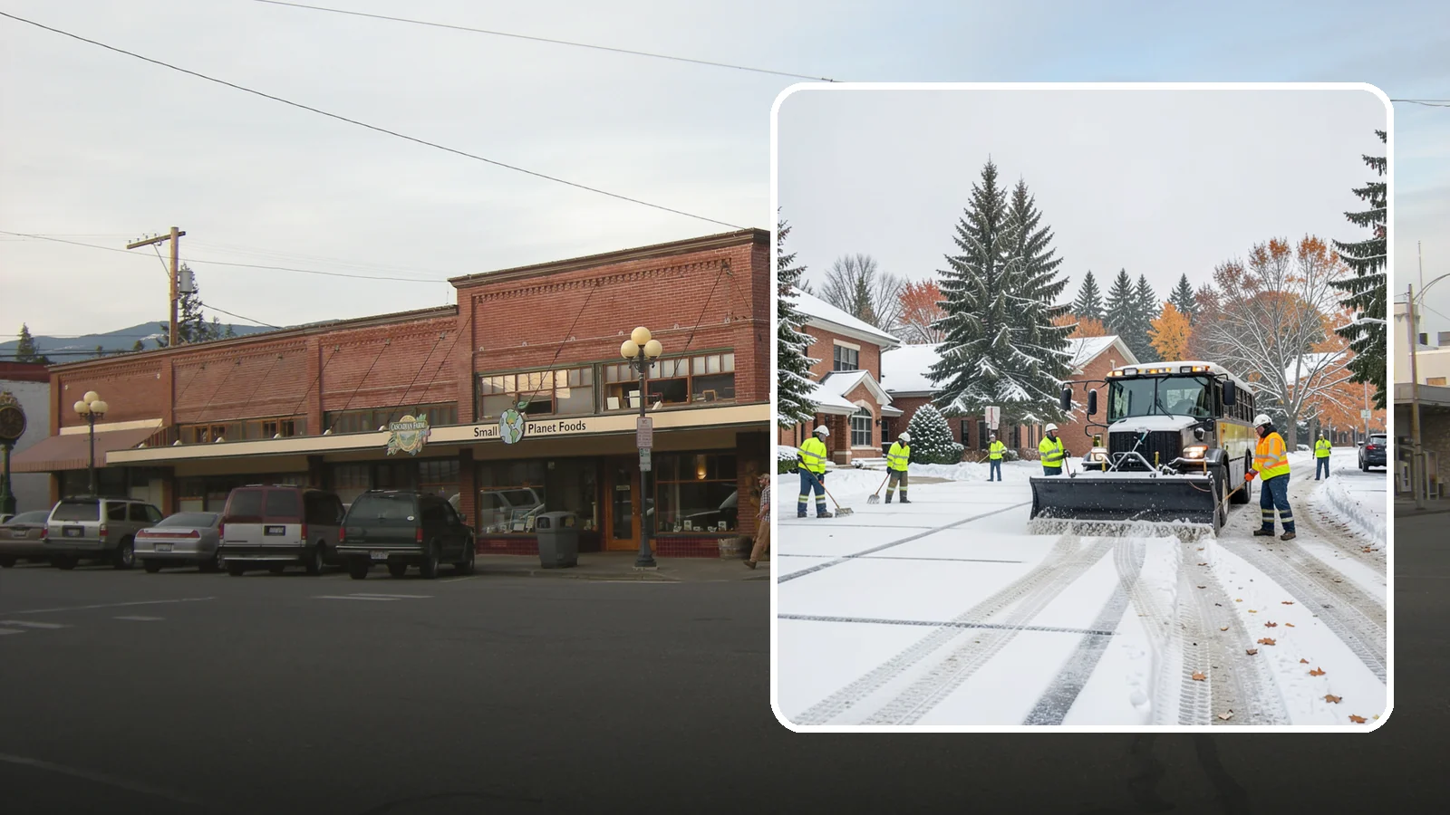 School Campus Snow Removal in Sedro-Woolley, Skagit County, WA - We clear school campuses so students, staff, and buses arrive and move safely on snowy mornings.