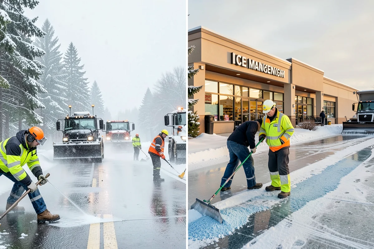 School Campus Snow Removal in Sedro-Woolley, Skagit County, WA - Prioritize bus loops, drop-offs, and entrances