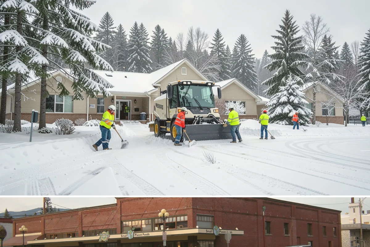 School Campus Snow Removal in Sedro-Woolley, Skagit County, WA - School campus service is most critical on snowy school mornings from December through February.