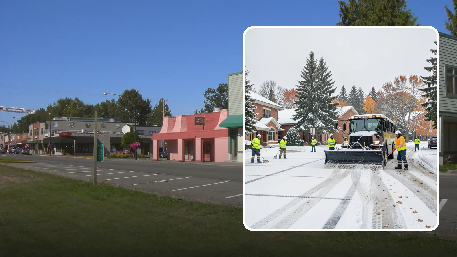 School Campus Snow Removal in Snoqualmie, King County, WA - We clear school campuses so students, staff, and buses arrive and move safely on snowy mornings.