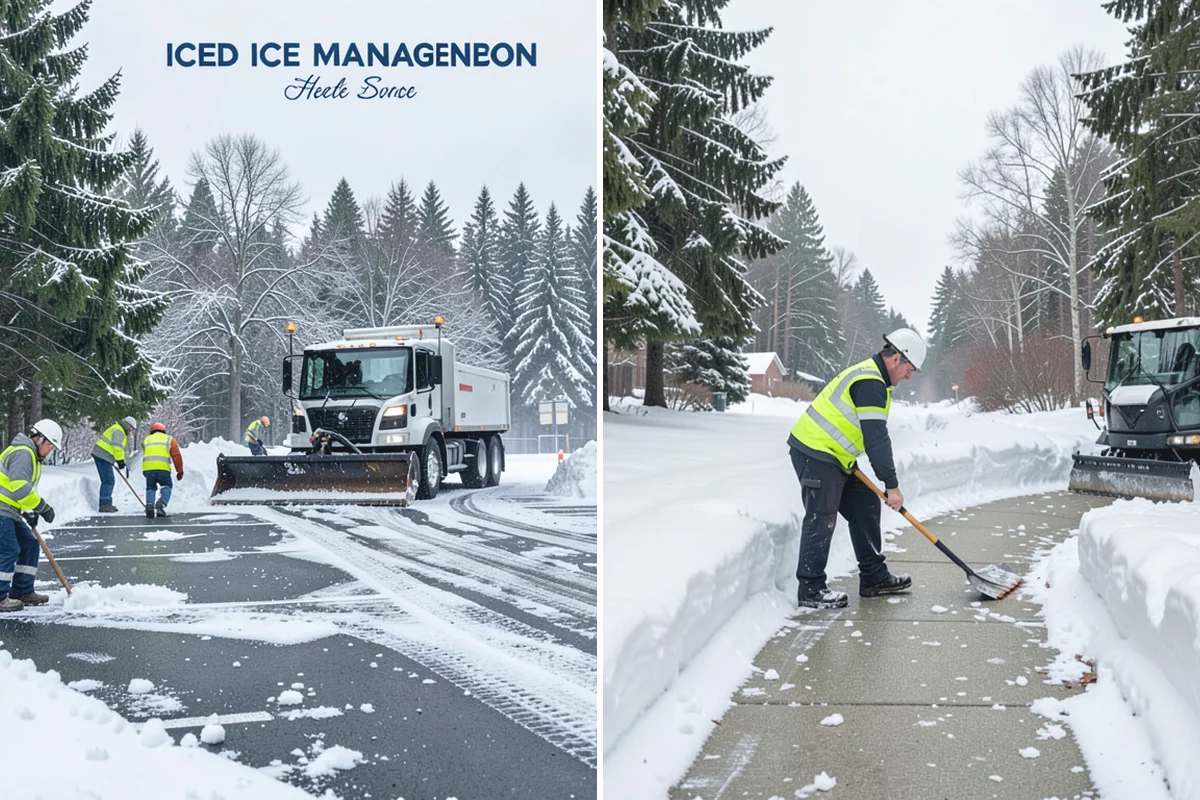 School Campus Snow Removal in South Prairie, Pierce County, WA - Prioritize bus loops, drop-offs, and entrances