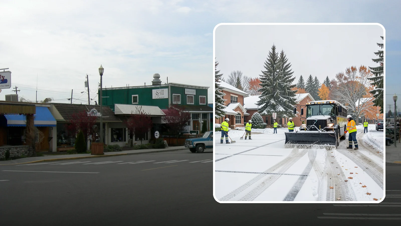 School Campus Snow Removal in Stanwood, Snohomish County, WA - We clear school campuses so students, staff, and buses arrive and move safely on snowy mornings.