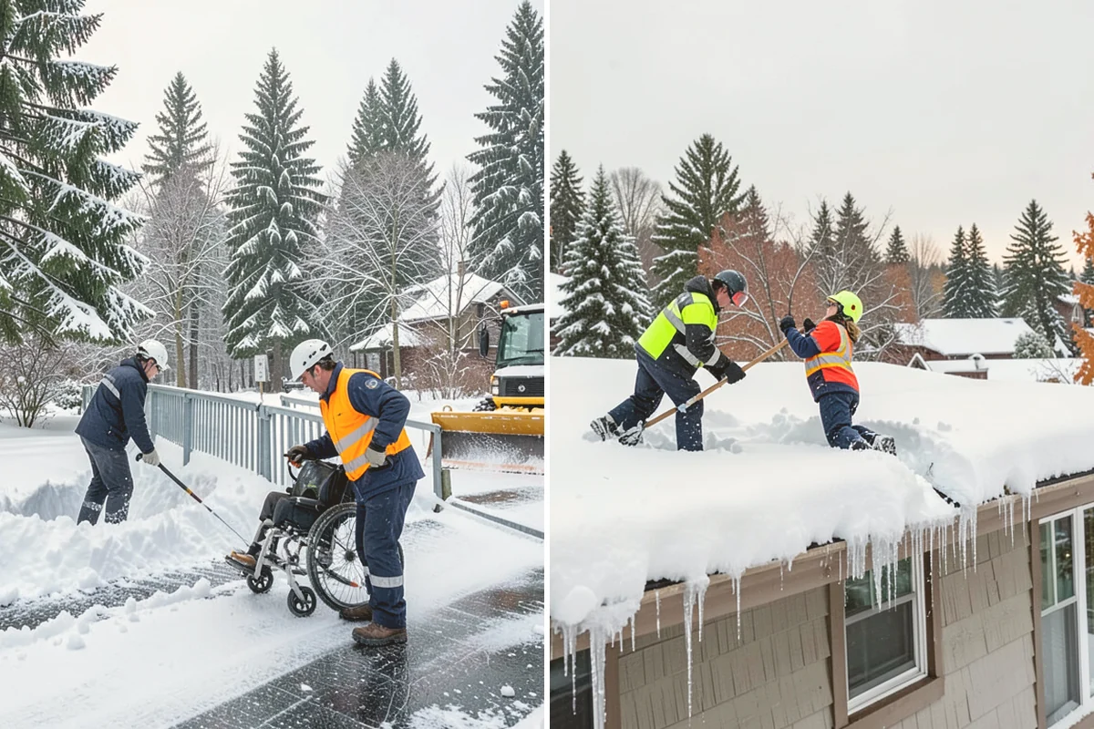 School Campus Snow Removal in Stanwood, Snohomish County, WA - Prioritize bus loops, drop-offs, and entrances