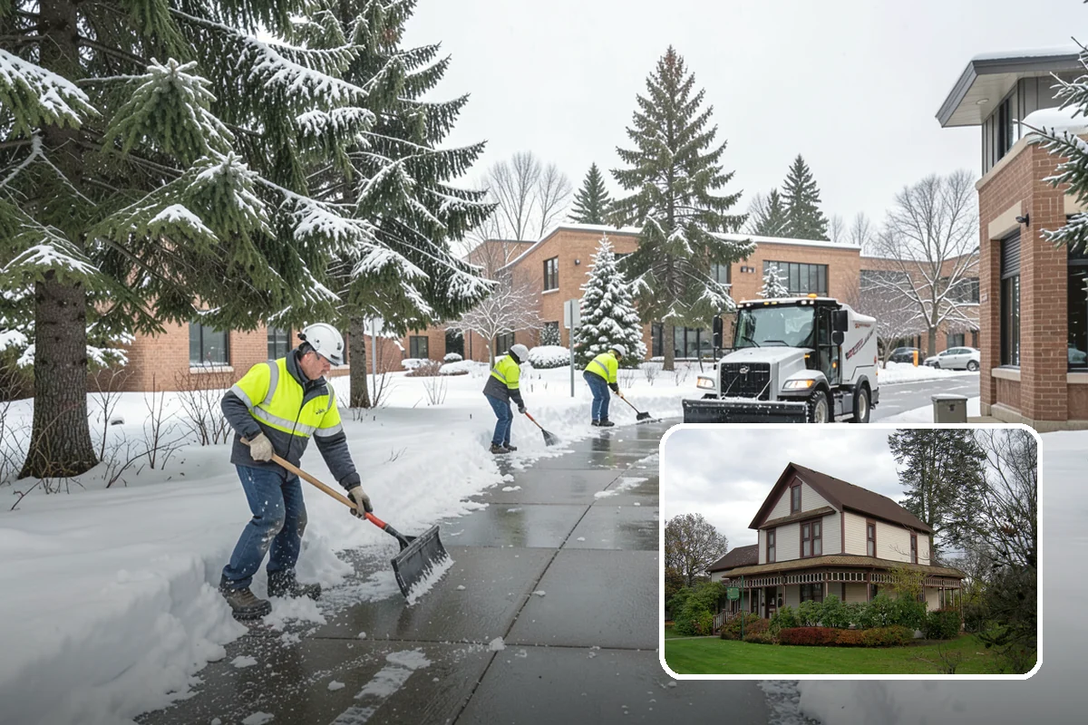 School Campus Snow Removal in Sumner, Pierce County, WA - Campus ready before students arrive