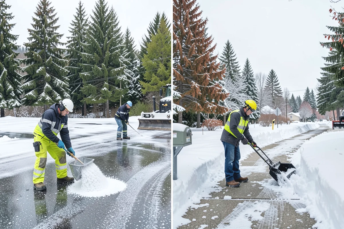 School Campus Snow Removal in Sumner, Pierce County, WA - Prioritize bus loops, drop-offs, and entrances