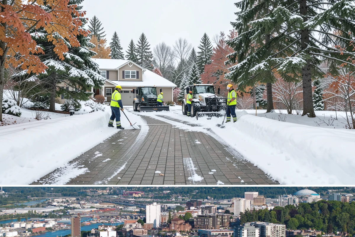 School Campus Snow Removal in Tacoma, Pierce County, WA - School campus service is most critical on snowy school mornings from December through February.