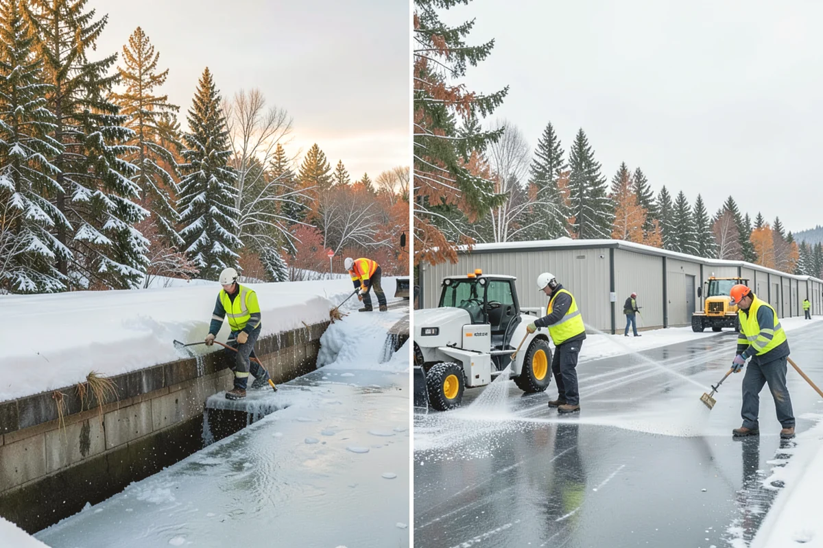 School Campus Snow Removal in Tukwila, King County, WA - Prioritize bus loops, drop-offs, and entrances
