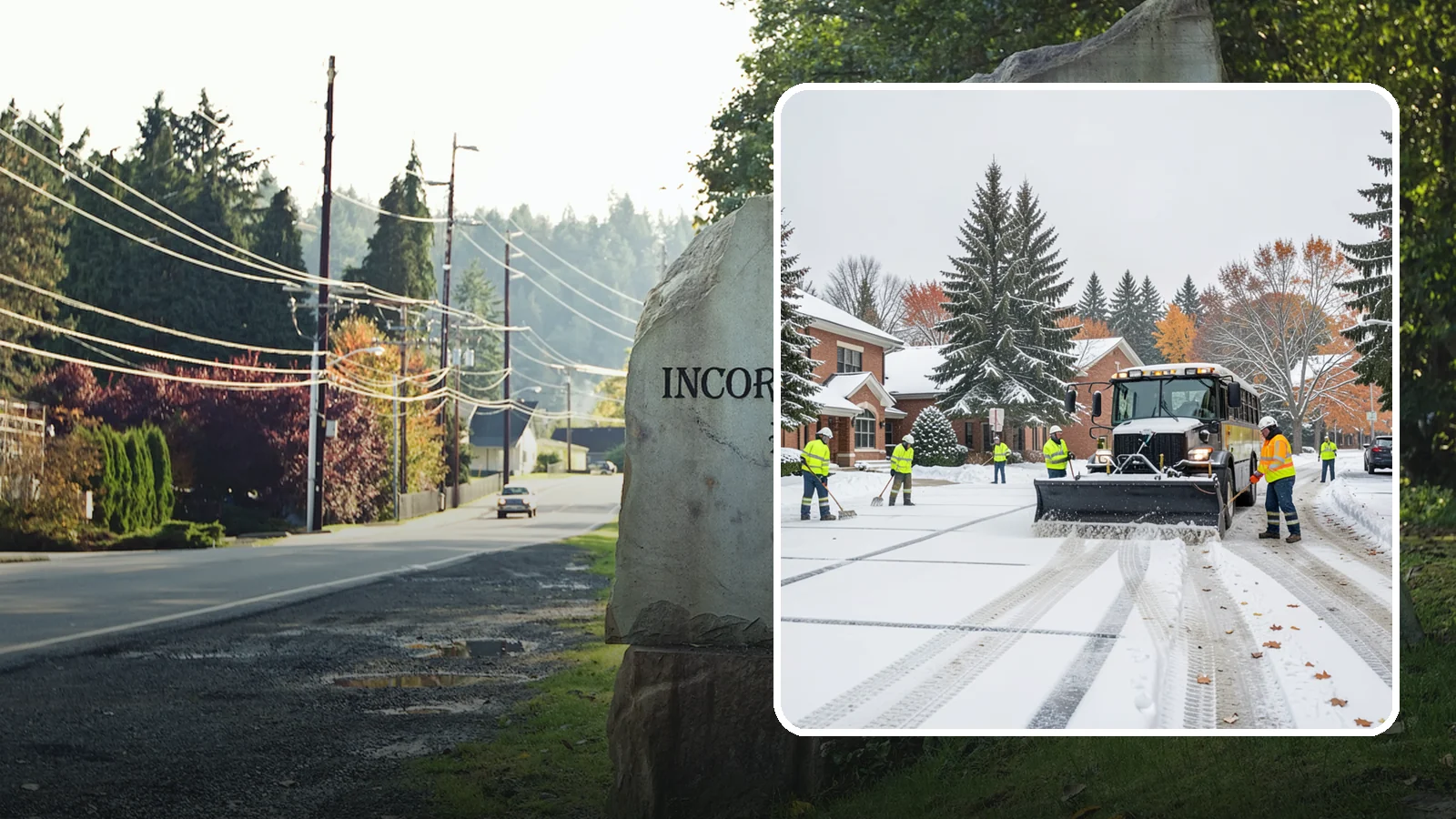 School Campus Snow Removal in Wilkeson, Pierce County, WA - We clear school campuses so students, staff, and buses arrive and move safely on snowy mornings.
