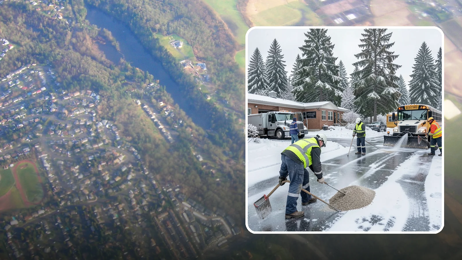 School Deicing in Algona, King County, WA - Deicing for schools that keeps bus loops, crosswalks, and student entrances safe before the first children arrive on a frozen...