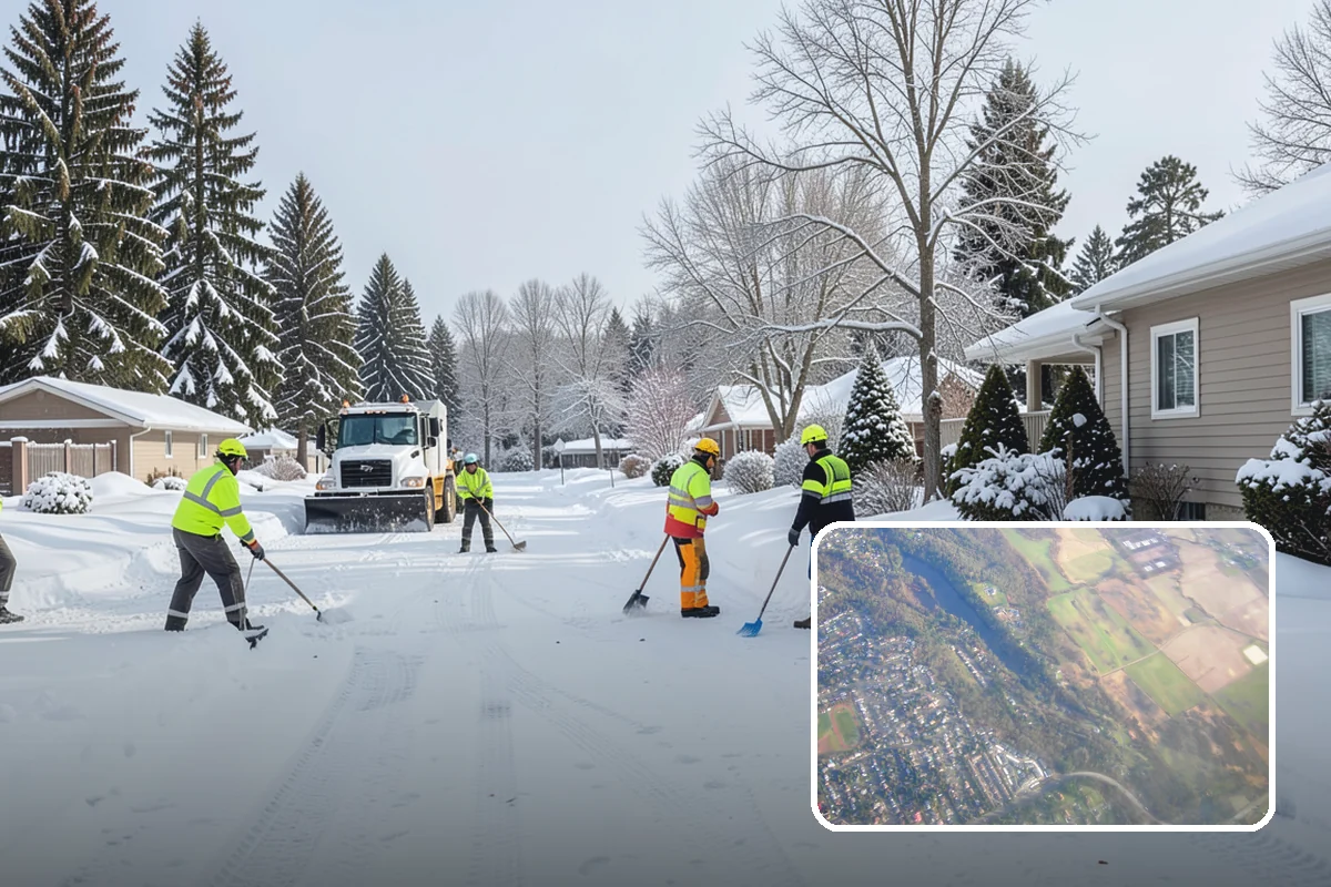 School Deicing in Algona, King County, WA - Protects students at busy bus loops and crosswalks